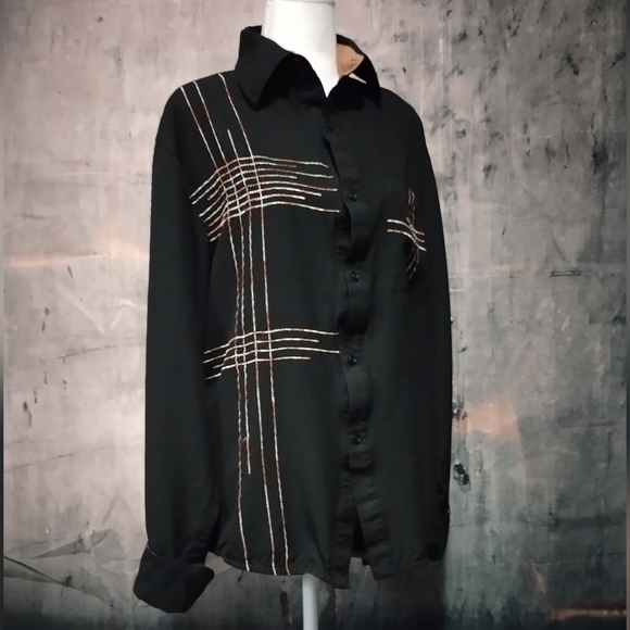 Lanzino Button Down Sz L - Picture 3 of 10